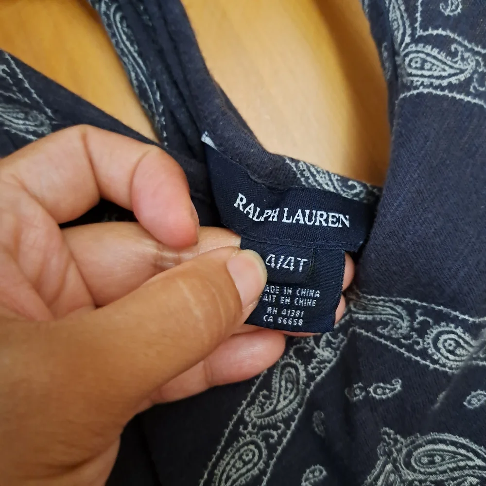 Ralph Lauren blue bandanna dress / casual sundress - Picture 3 of 3